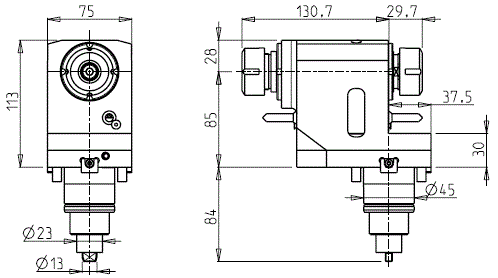 DOOSAN - BMT45 - Poháněný držák axiální oboustranný                                                                                                      
