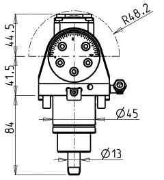 DOOSAN - BMT45 - Poháněný držák úhlově nastavitelný ±90°                                                                             
