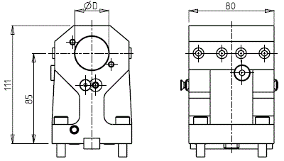 DOOSAN - BMT45 - Pevný držák osových nástrojů       
