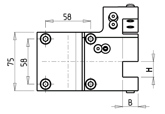 DOOSAN - BMT45 - Pevný držák radiální dvojitý  
