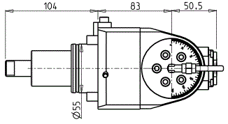 DOOSAN - BMT55 - Poháněný držák úhlově nastavitelný ±90°                                                                                   
