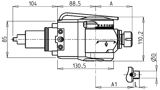 DOOSAN - BMT55 - Poháněný držák úhlově nastavitelný ±90°                                                                                             
