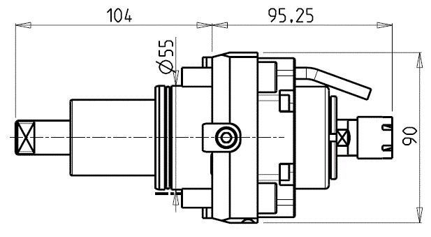 DOOSAN - BMT55 - Poháněný držák radiální zrychlený 1:5,625
