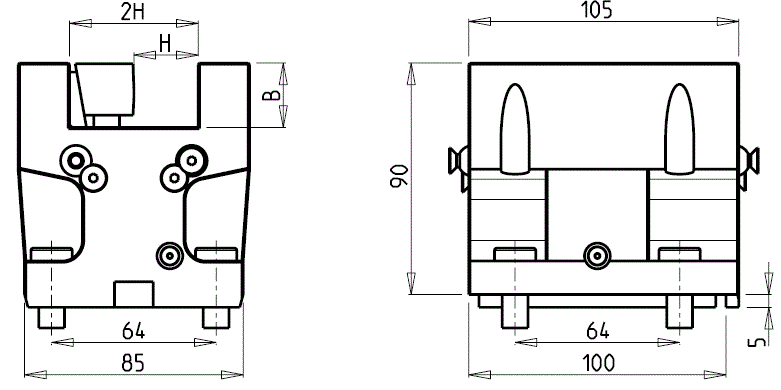 DOOSAN - BMT55 - Pevný držák axiální   
