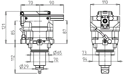 DOOSAN - BMT65 - Poháněný držák axiální pro obrážecí drážkování                                                                                                      
