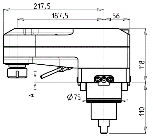 DOOSAN - BMT75 - Poháněný držák radiální prodloužený