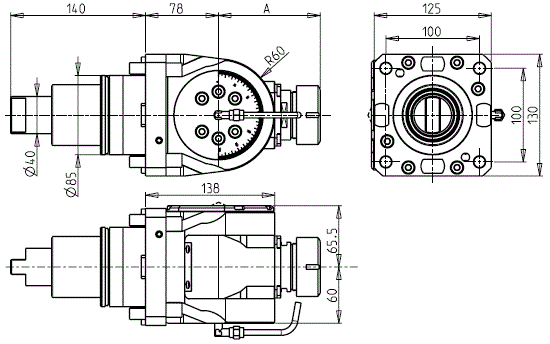 DOOSAN - BMT85 - Poháněný držák úhlově nastavitelný ±90°                                                                                             
